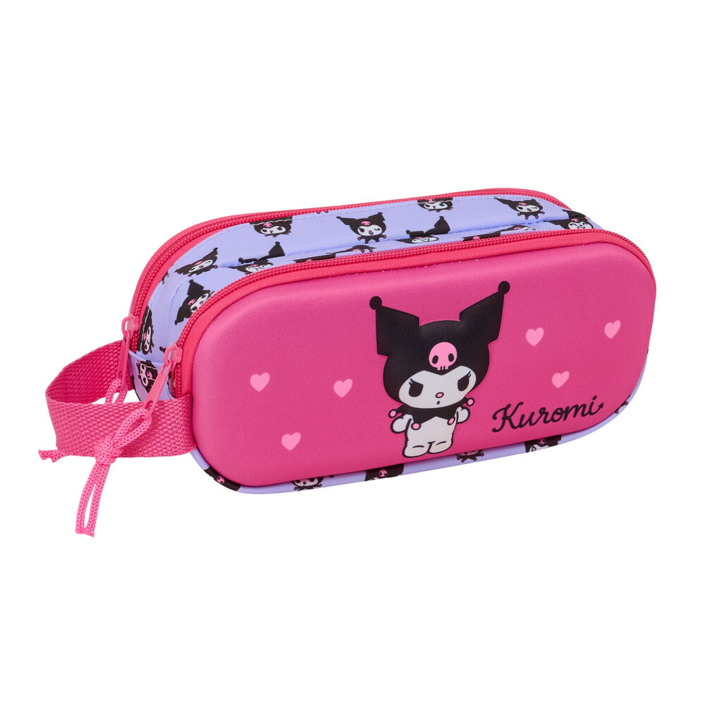 Hello Kitty Kuromi 3D double pencil case