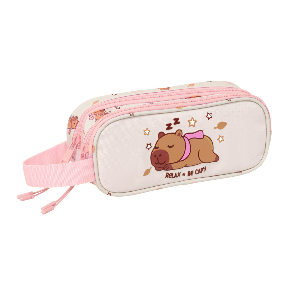 Capybara double pencil case