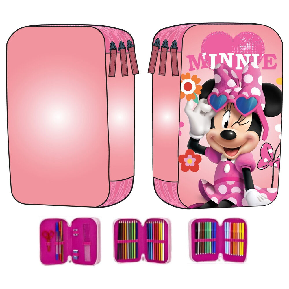 Disney Minnie triple pencil case