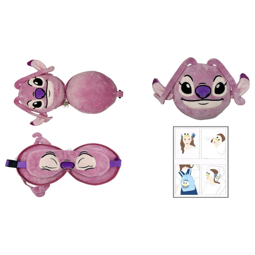 Disney Stitch travel cushion + mask