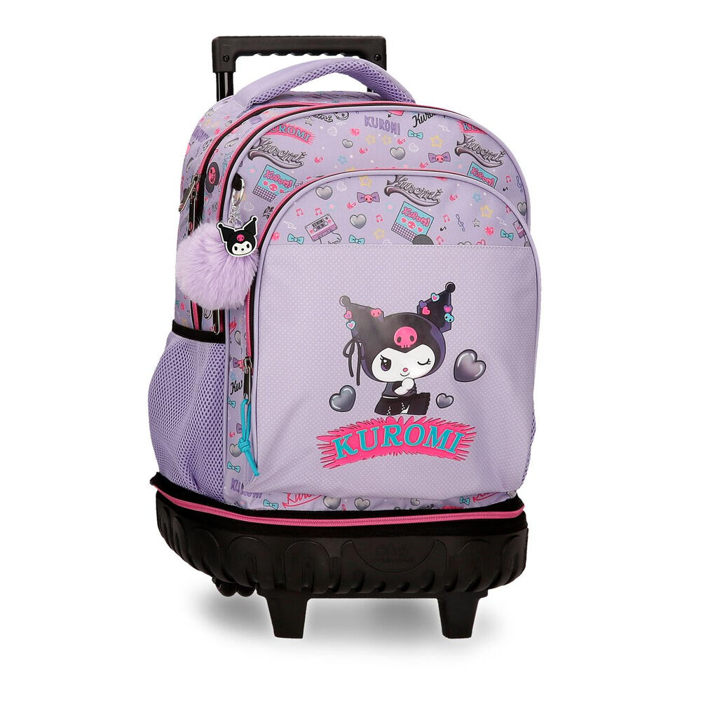Hello Kitty Kuromi Retropop extraible compact trolley 43cm