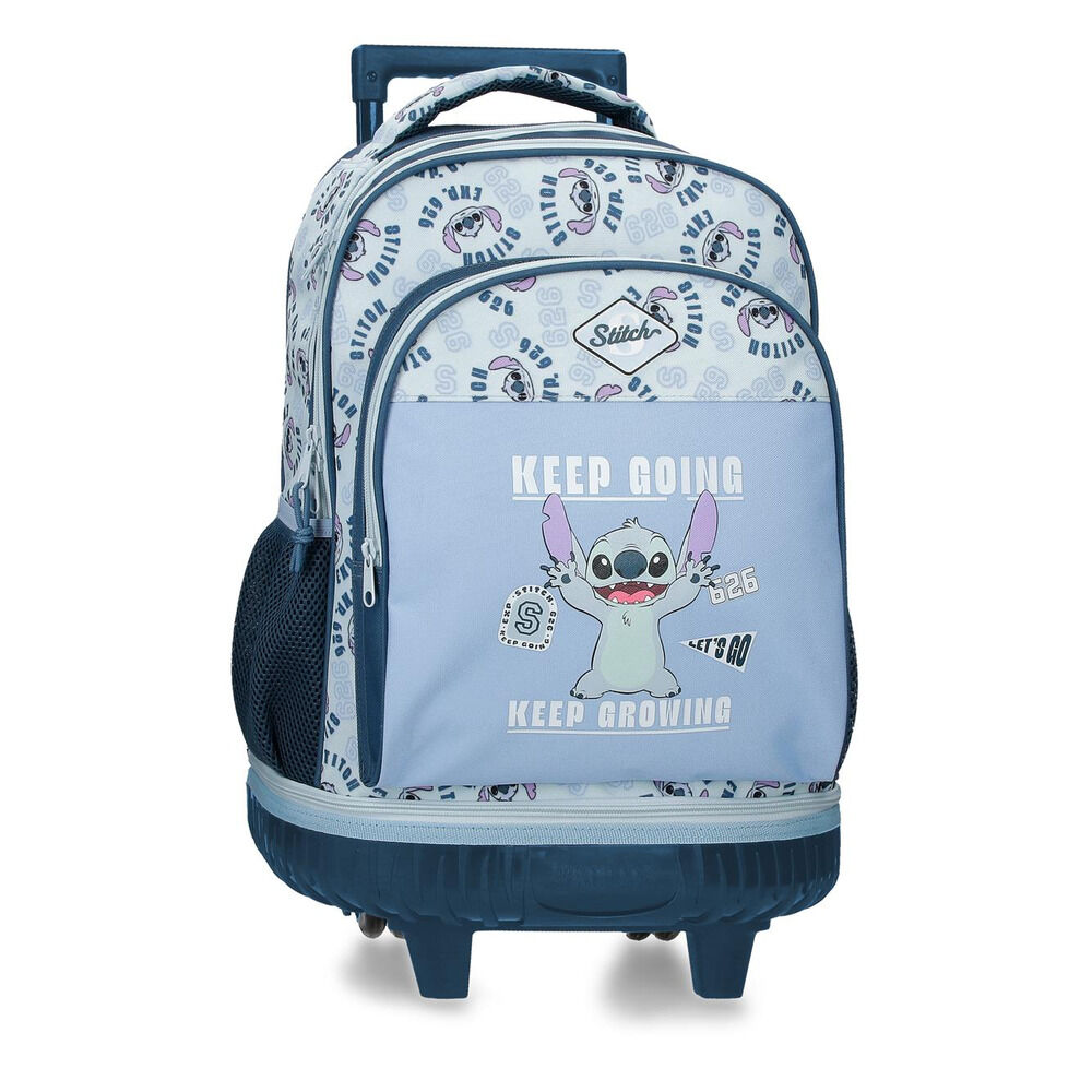 Disney Stitch Keep Going extraible compact trolley 43cm