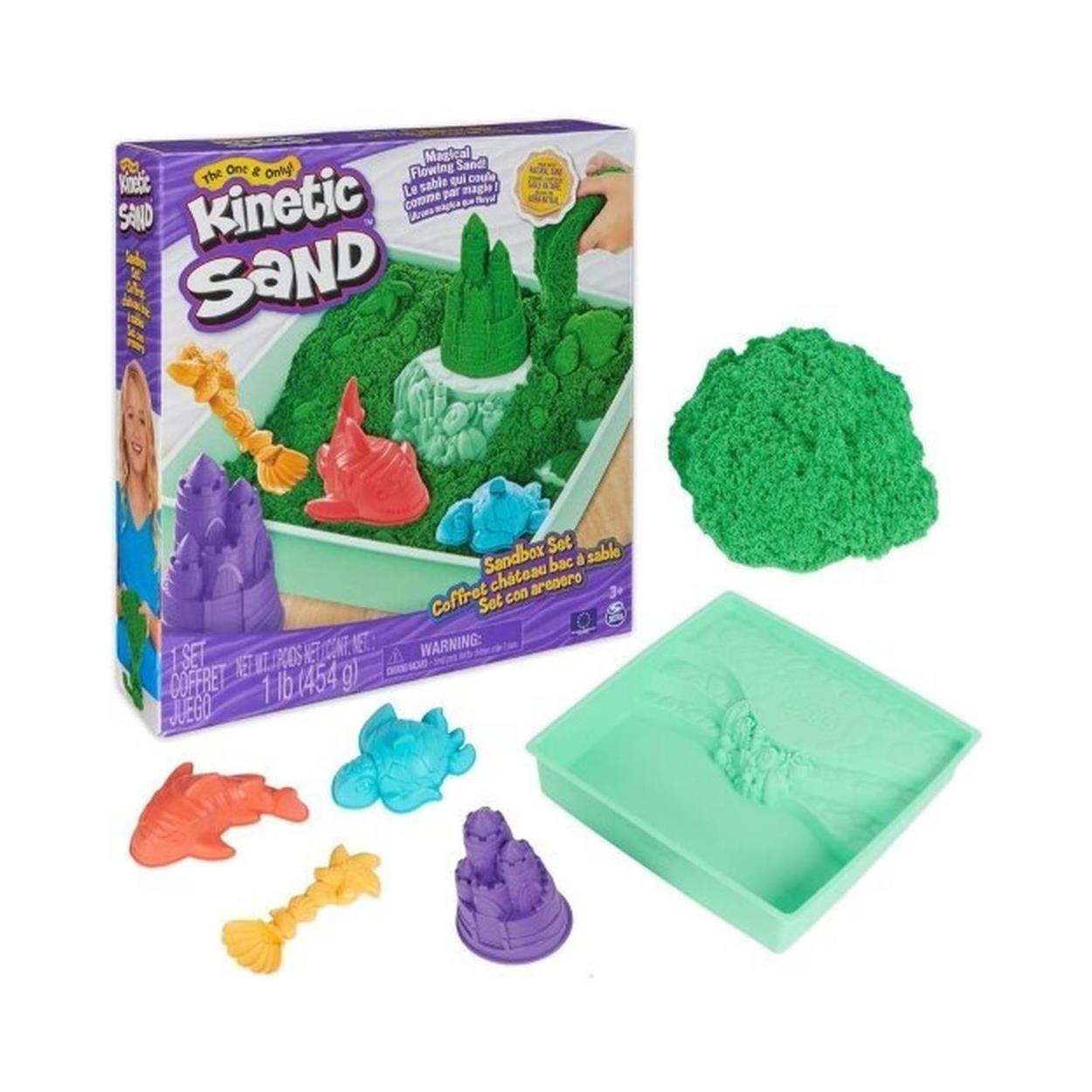 Spin Master Kinetic Sand: Sandbox Set - Green (20146487)