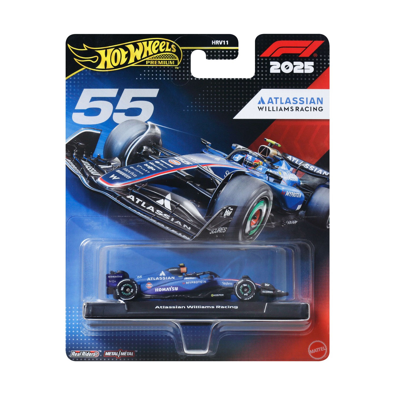 Mattel Hot Wheels Premium: F1 –  Atlassian Williams Racing Vehicle (JKD85)
