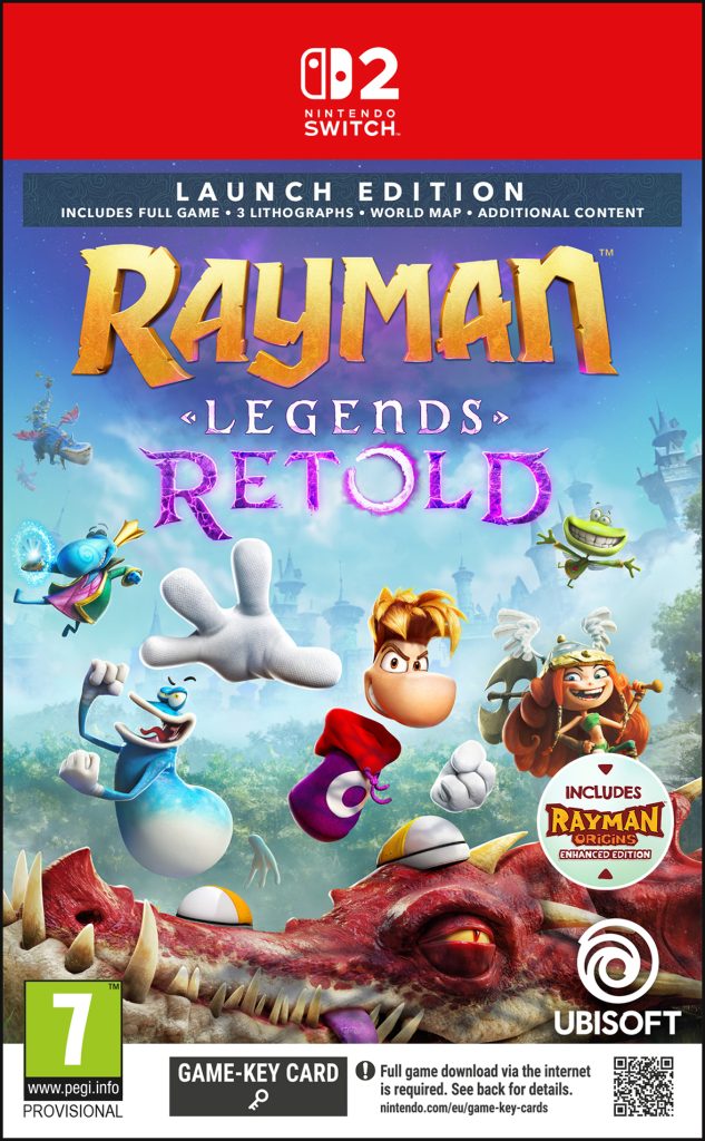 NS2 Rayman Legends Retold Launch Edition (Game Key Card)