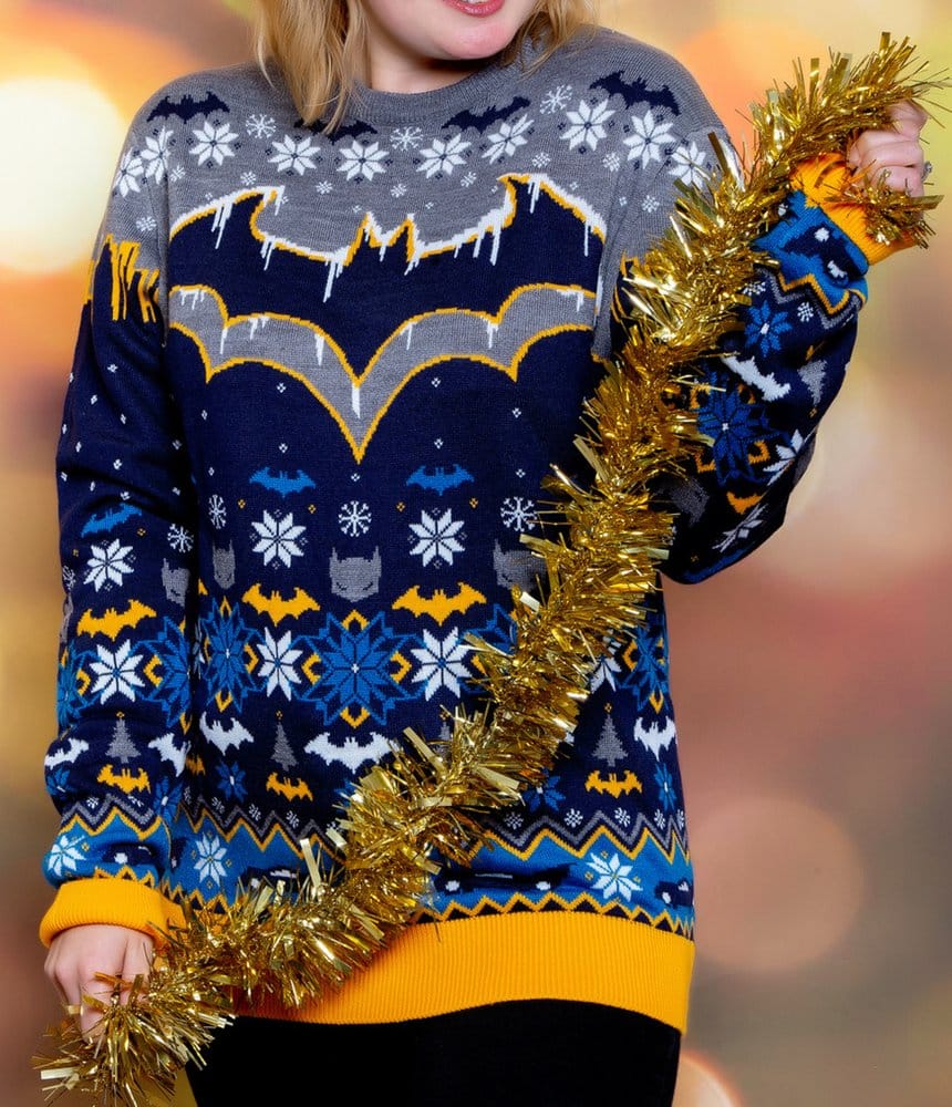 Batman Christmas Sweater Frosty Size XS