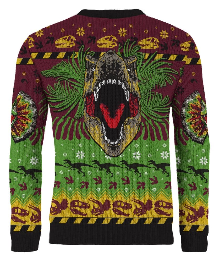 Jurassic Park Christmas Sweater Happy Rexmas Size XS