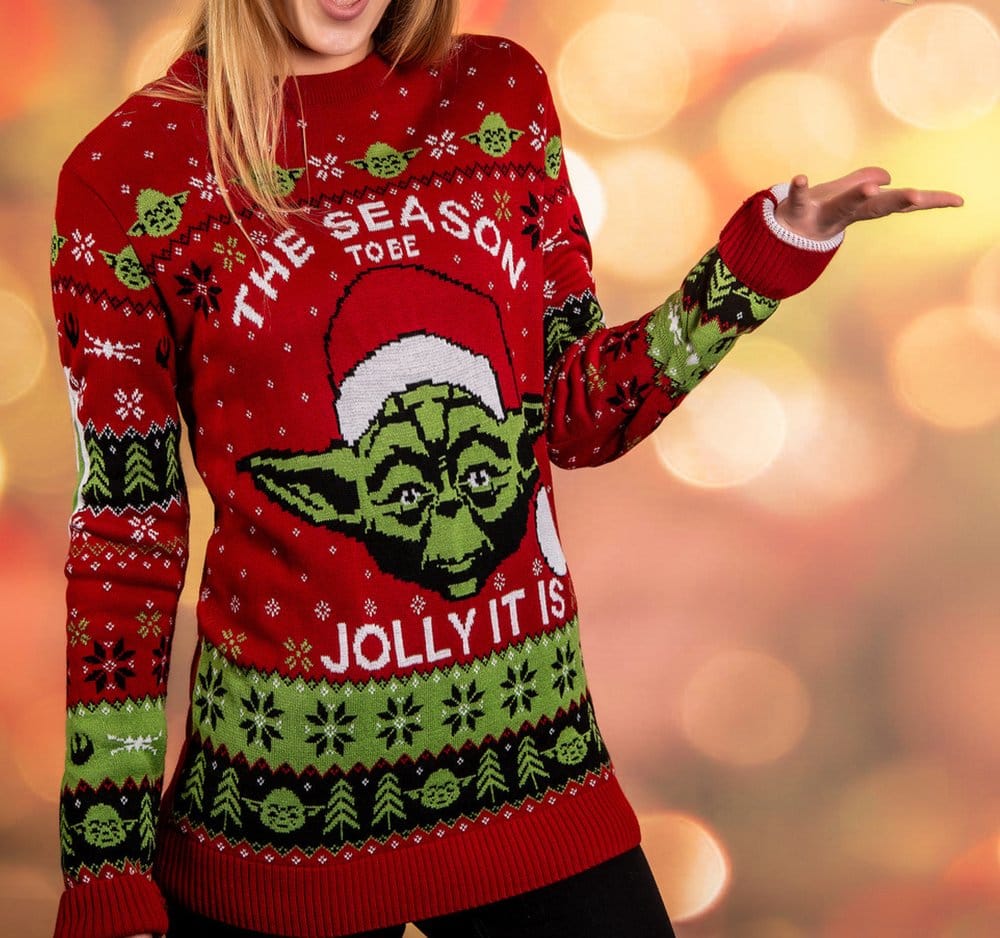 Star Wars Christmas Sweater Yoda Size S