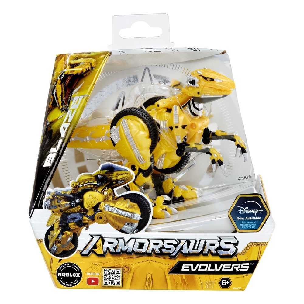 Armorsaurs Evolver Yellow Raptor Blaze figure