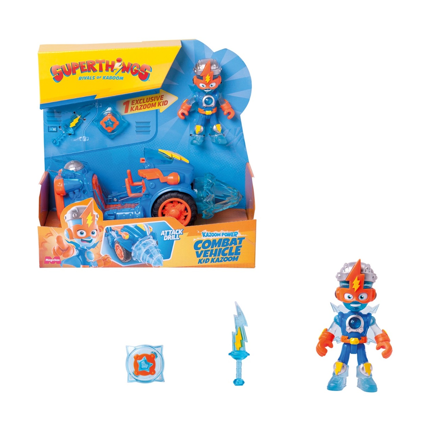 AS Superthings: Rivals of Kaboom - Kazoom Power Kid Kazoom Combat Vehicle (1013-61609)