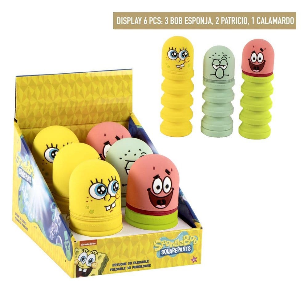 SpongeBob SquarePants Silicone Pencil Case Display (6)