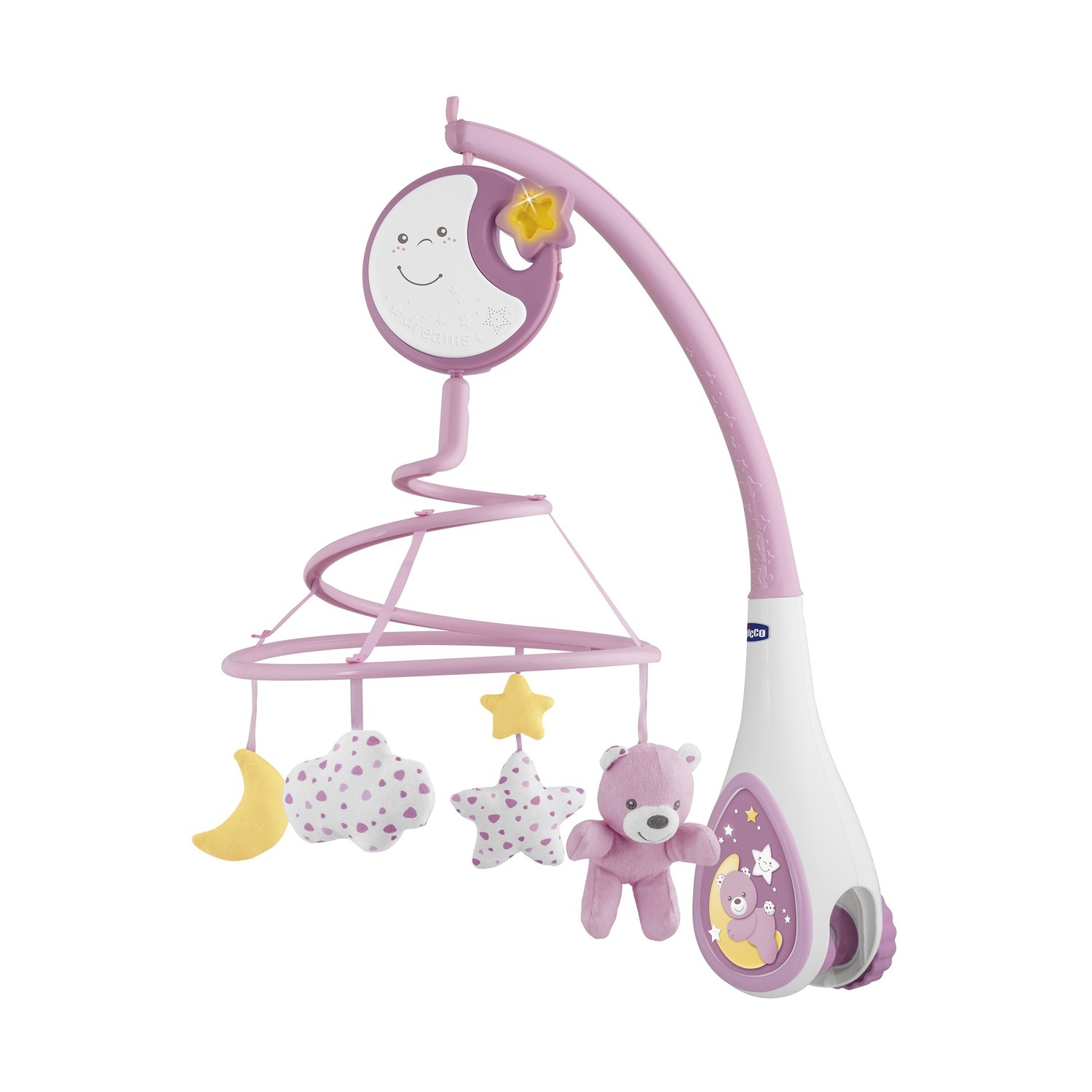 Chicco First Dreams: Next2Dreams - 3-in-1 Cot Mobile Pink (Y01-07627-10)