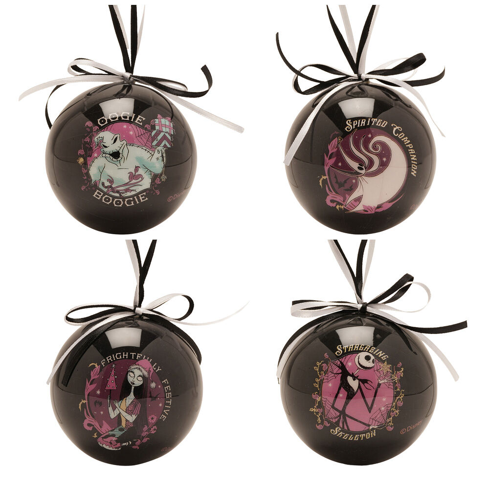 Disney Nightmare Before Christmas set 4 Christmas ball