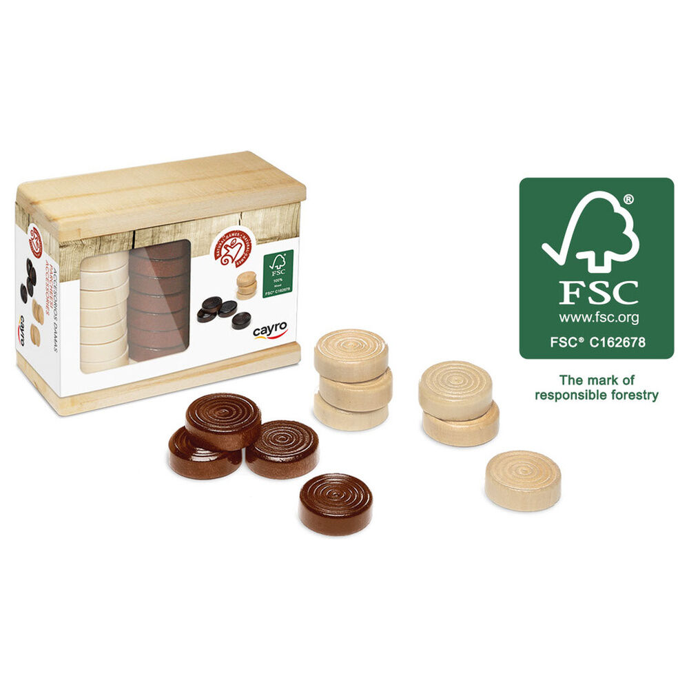 Draughts wooden set