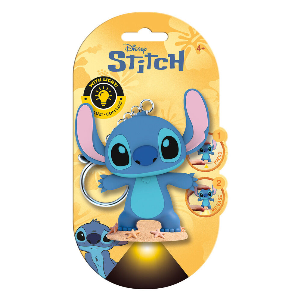 Flashies Disney Stitch 3D keychain with led flashlight