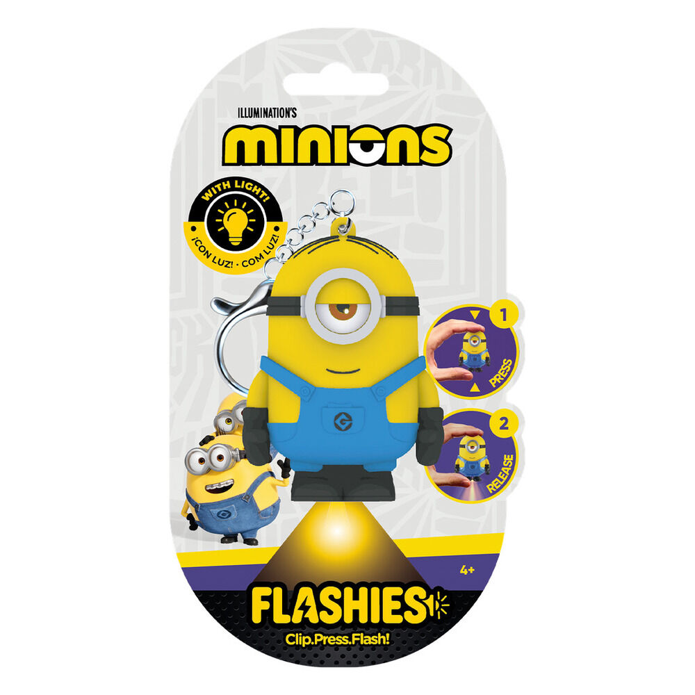 Flashies Minions 3D keychain with led flashlight