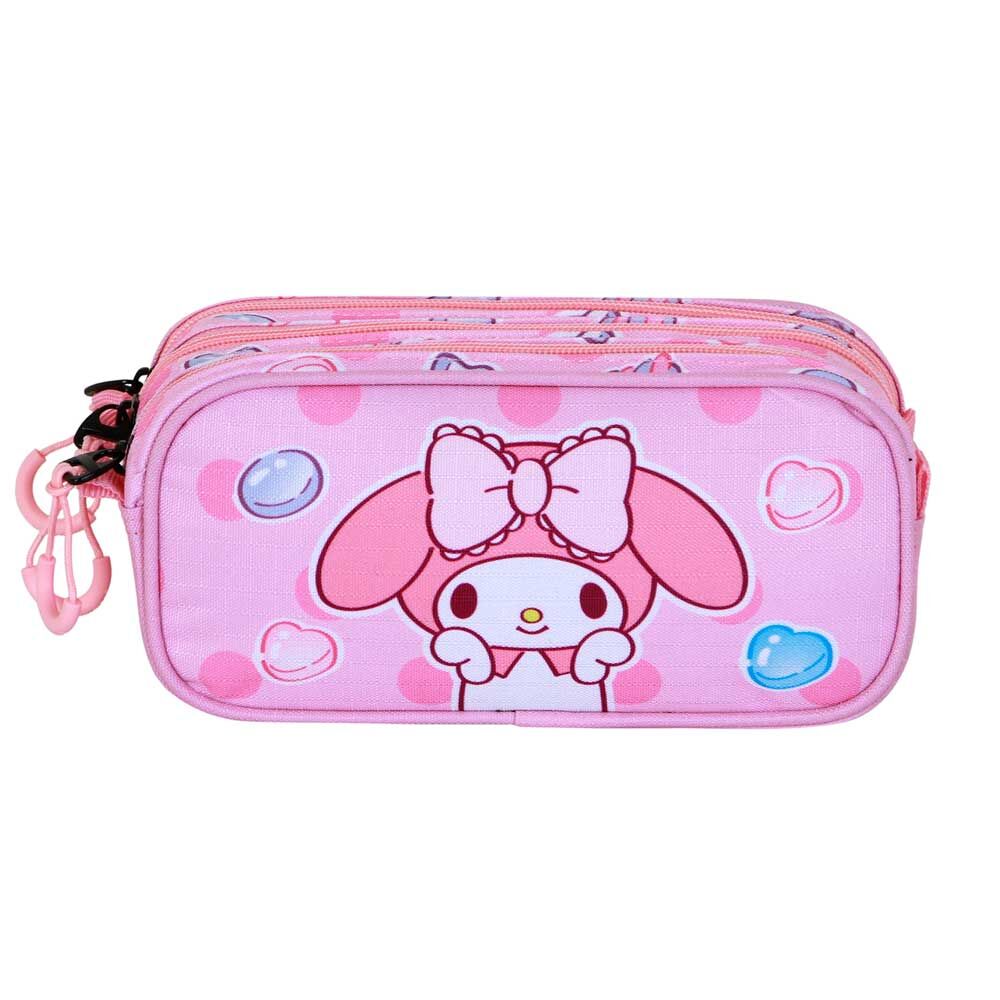 Hello Kitty My Melody triple pencil case