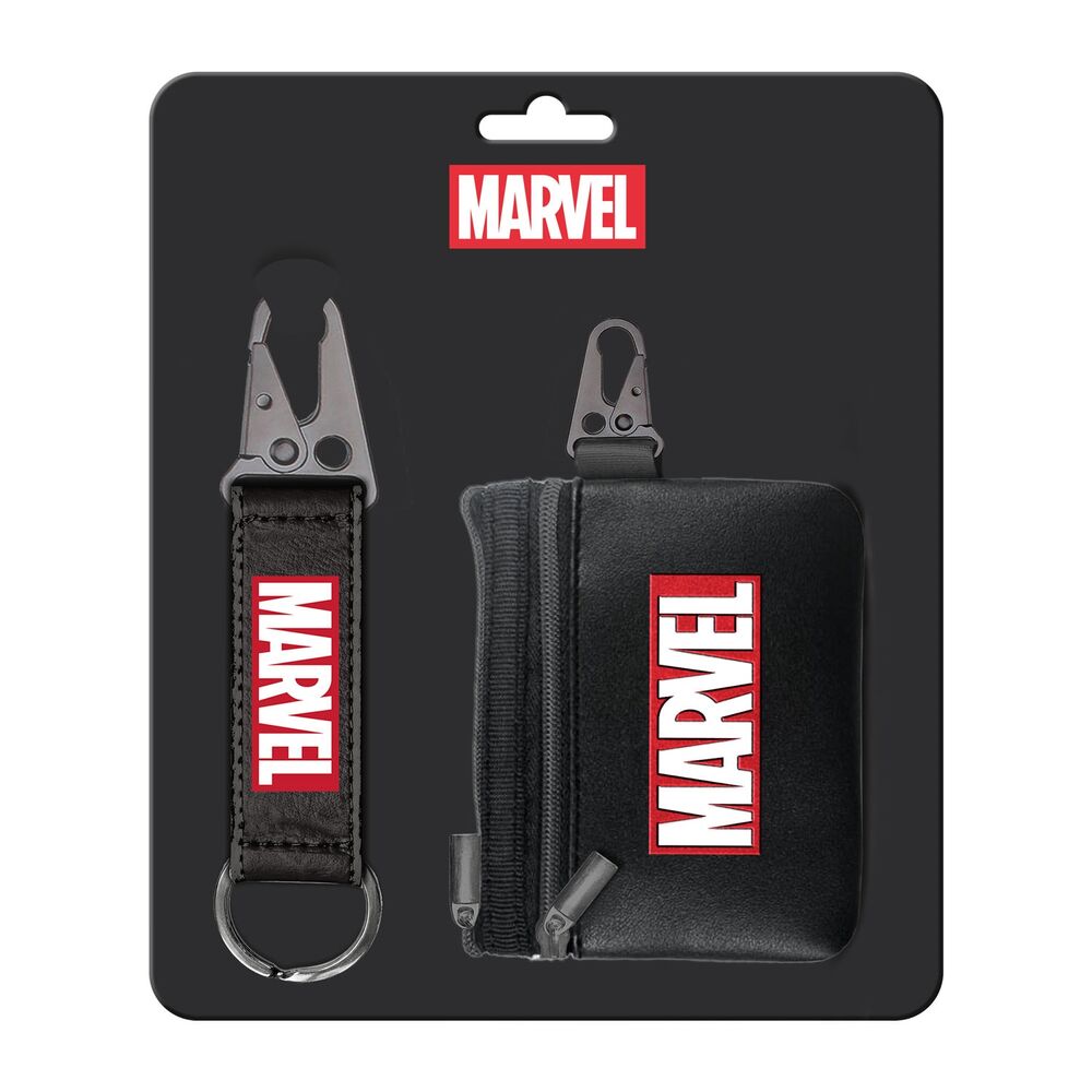 Marvel keyring + purse set