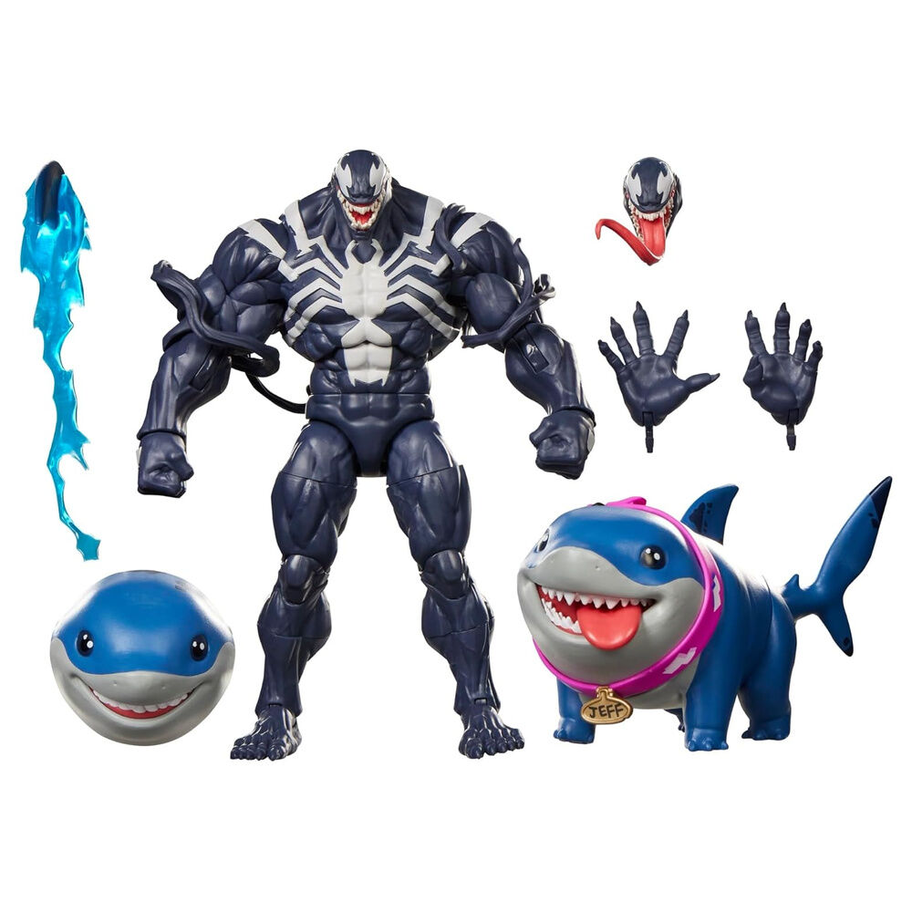 Marvel Legends Rivals Venom & Jeff the Land SharK figure 15cm