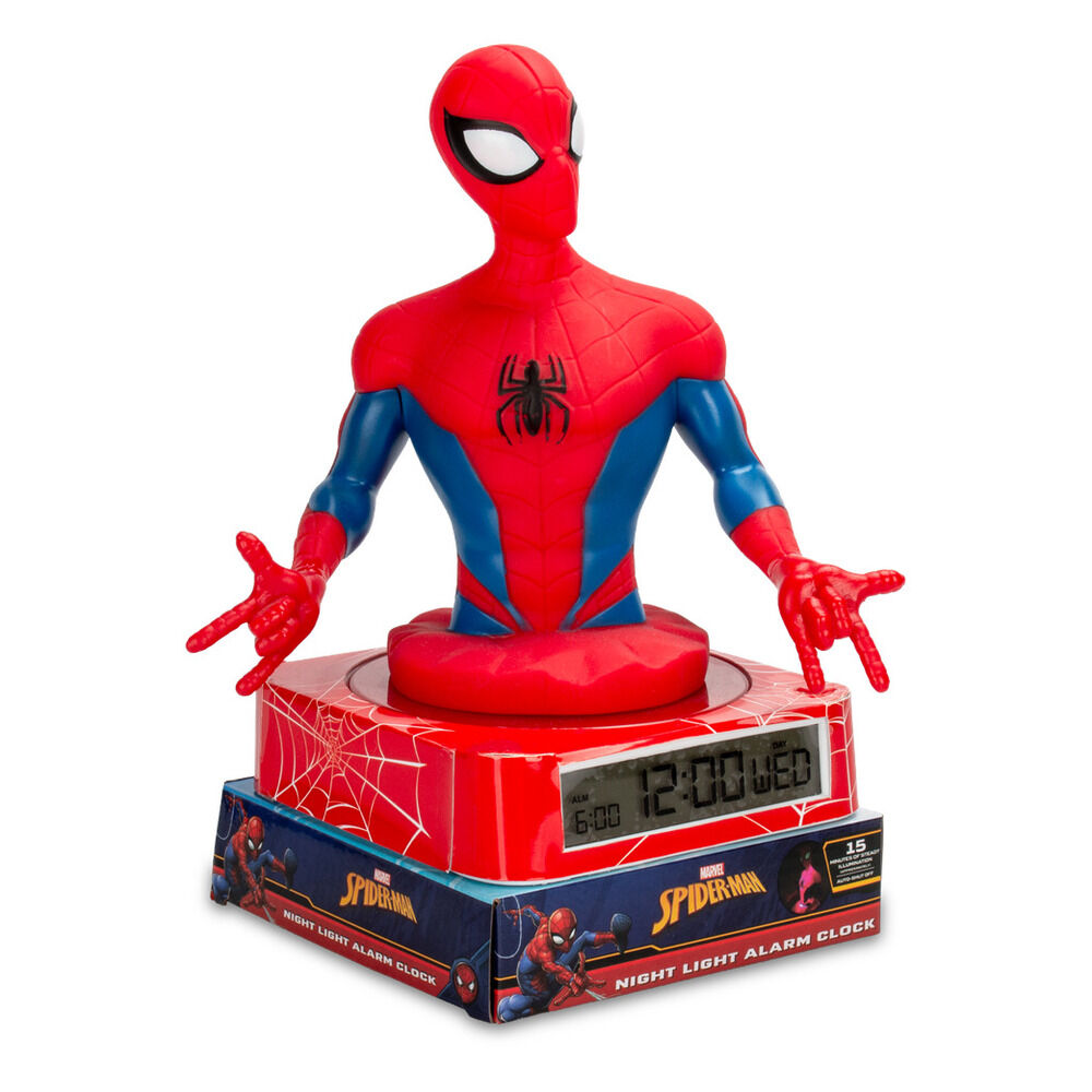 Marvel Spiderman 3D lamp with alarm