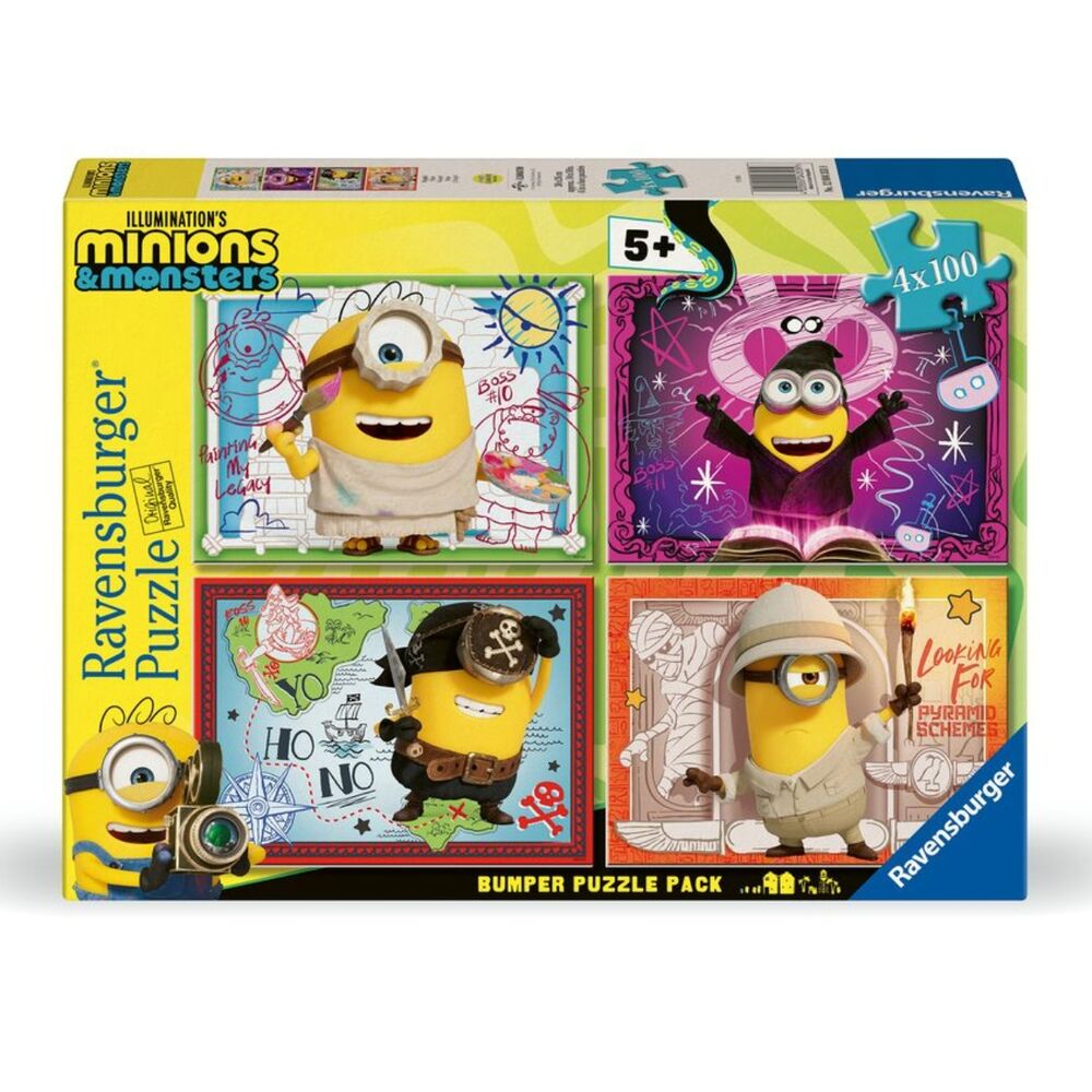 Minions 3 puzzle 4x100pcs