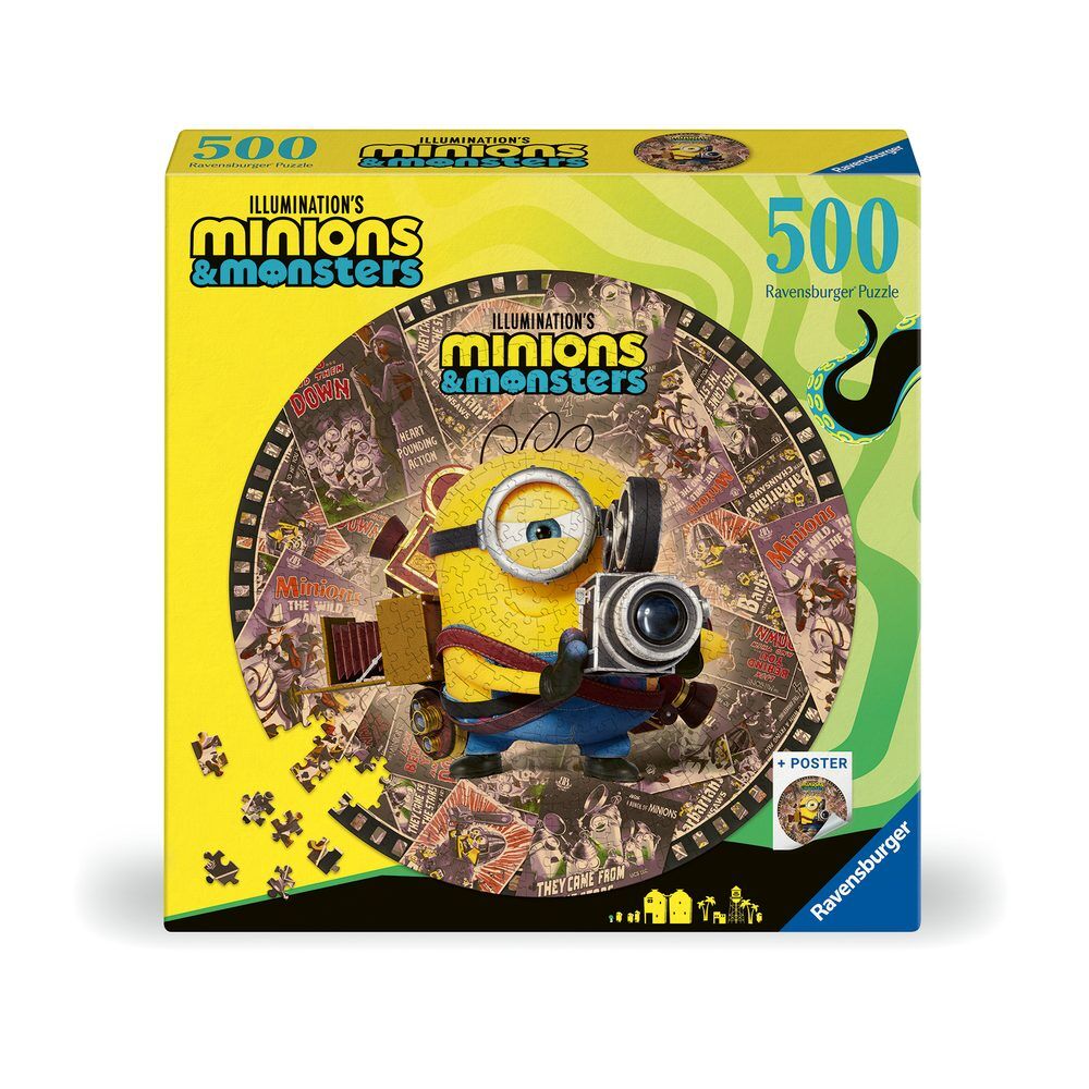 Minions round puzzle 500pcs