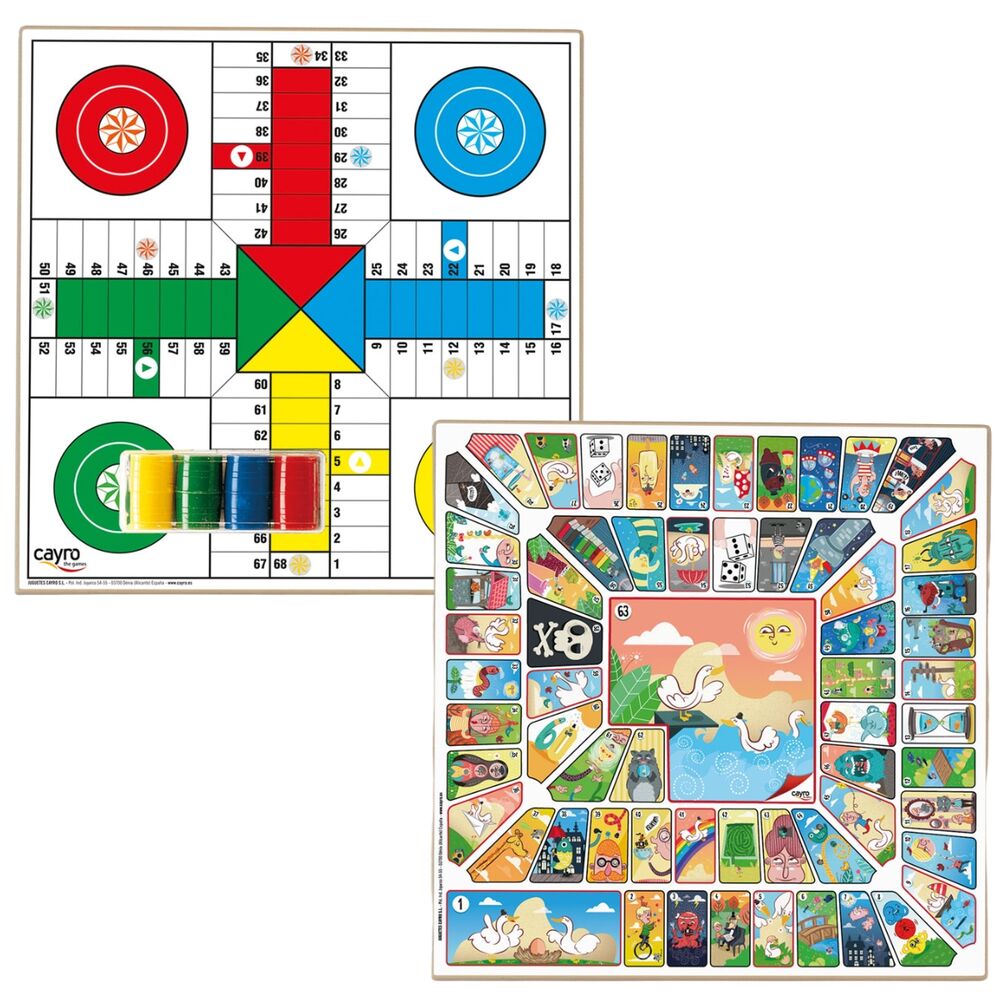Parcheesi & Chess wooden board with accessories