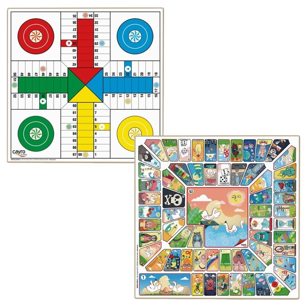 Parcheesi & Goose wooden board