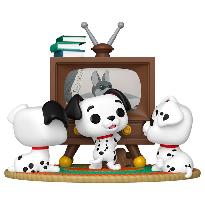 POP figure Moment Disney 101 Dalmatas Rolly Patch & Lucky with TV