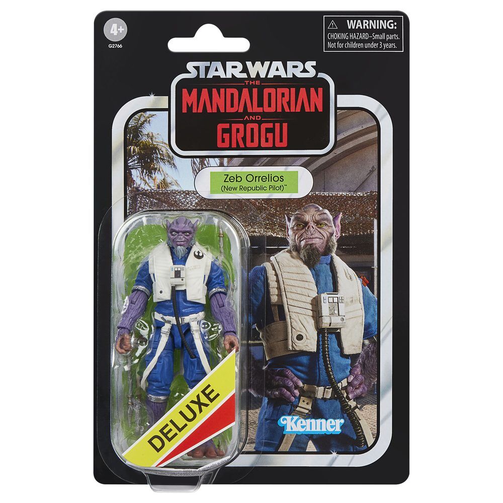 Star Wars The Mandalorian And Grogu Kenner Zeb Orrelios Deluxe figure 9.5cm