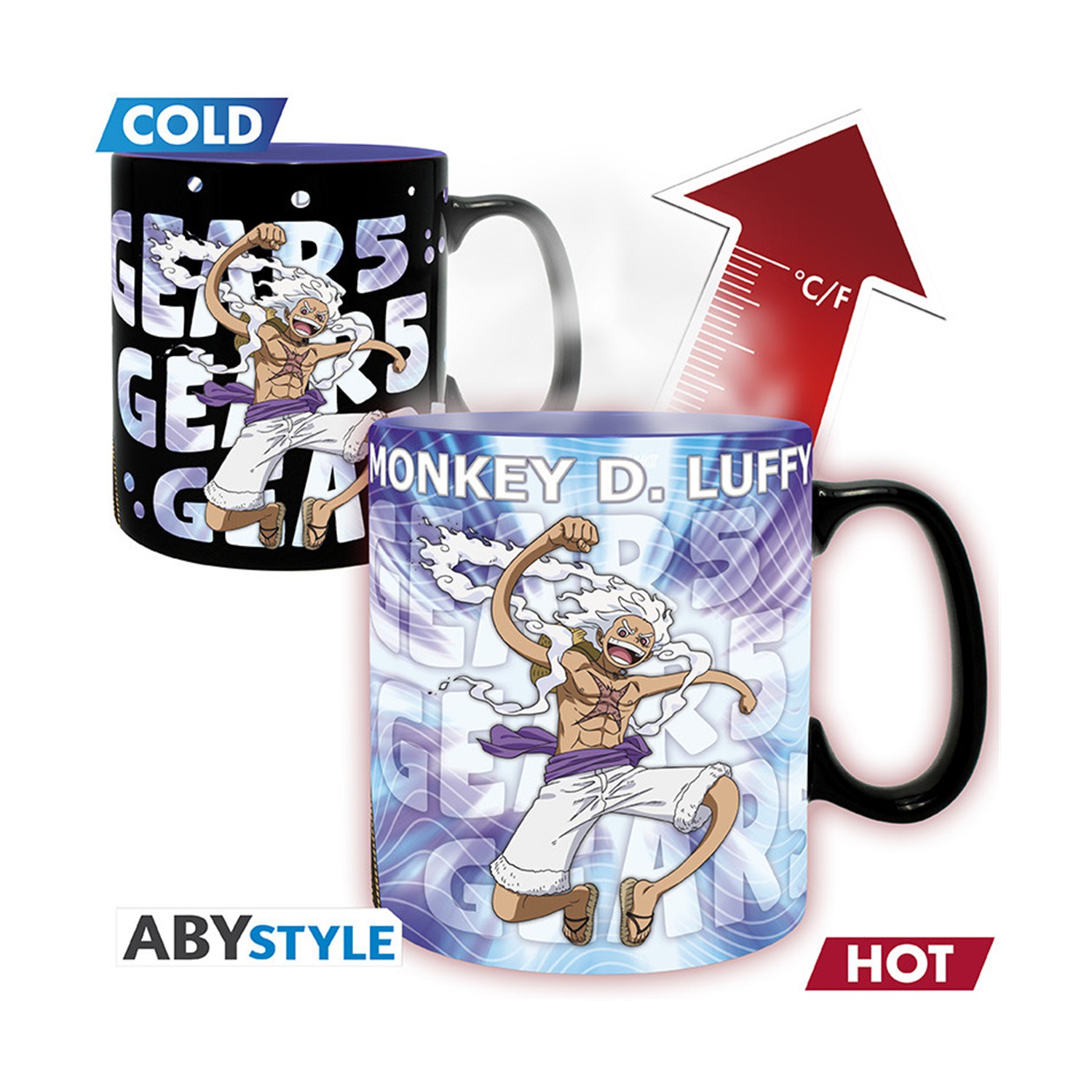 Abystyle: One Piece - Gear 5th Heat Change Mug (460ml) (ABYMUGA684)