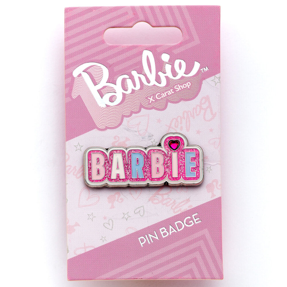Barbie Sparkly Logo pin badge
