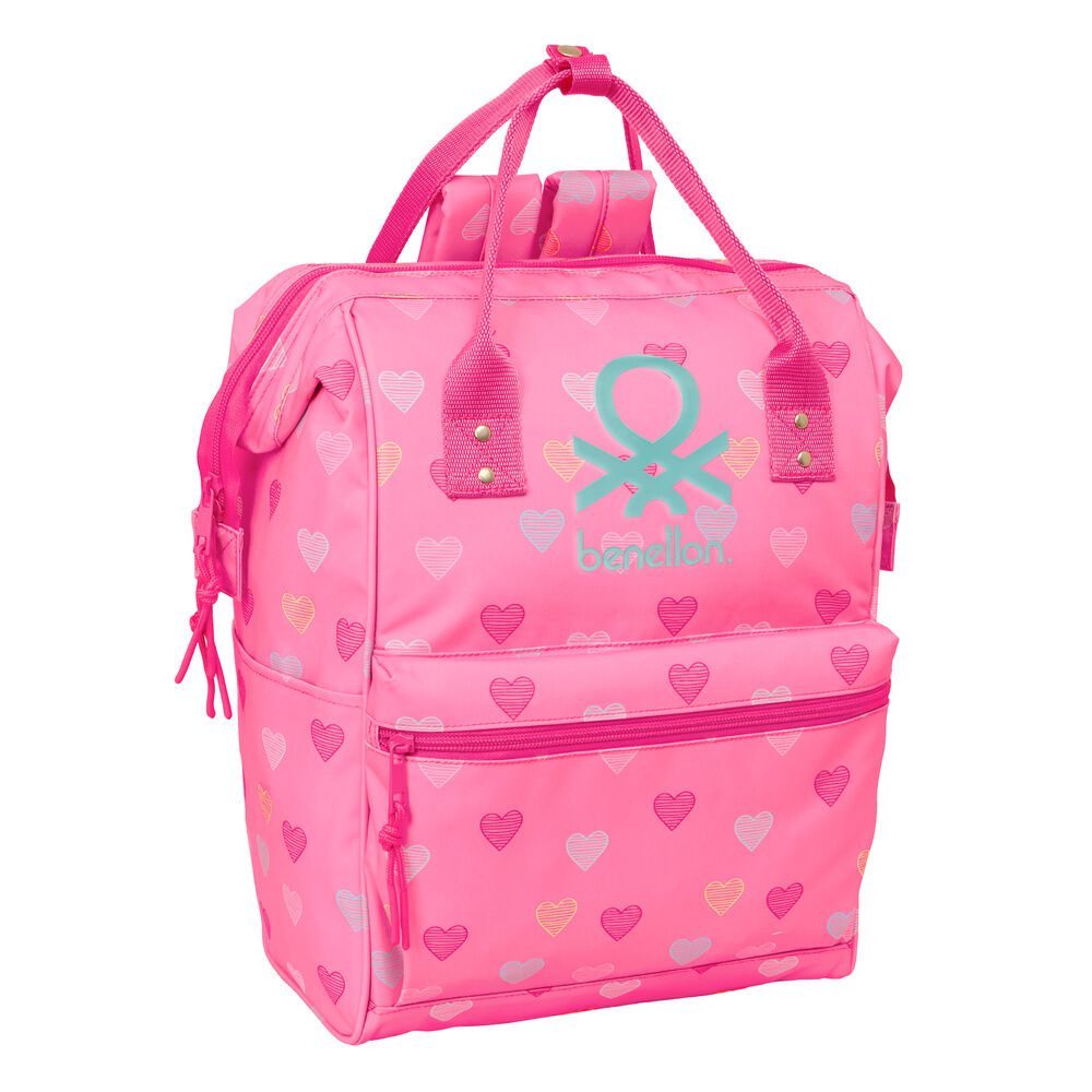 Benetton Heart laptop backpack 40cm