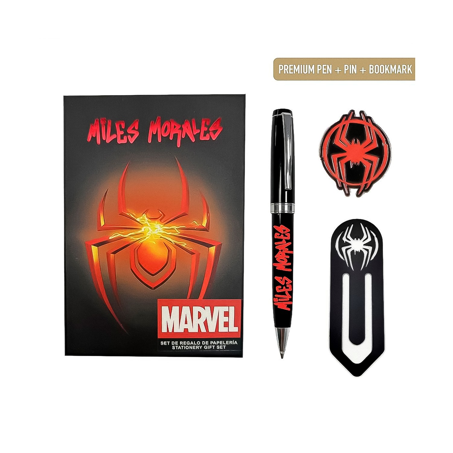 Cerda Stationery: Spider-Man - Set with Premium Pen, Pin & Bookmark (2700002587)