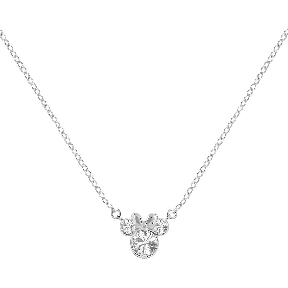 Disney Minnie April sterling silver necklace