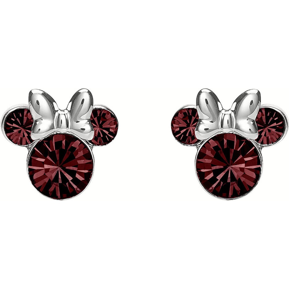 Disney Minnie January sterling silver earrings