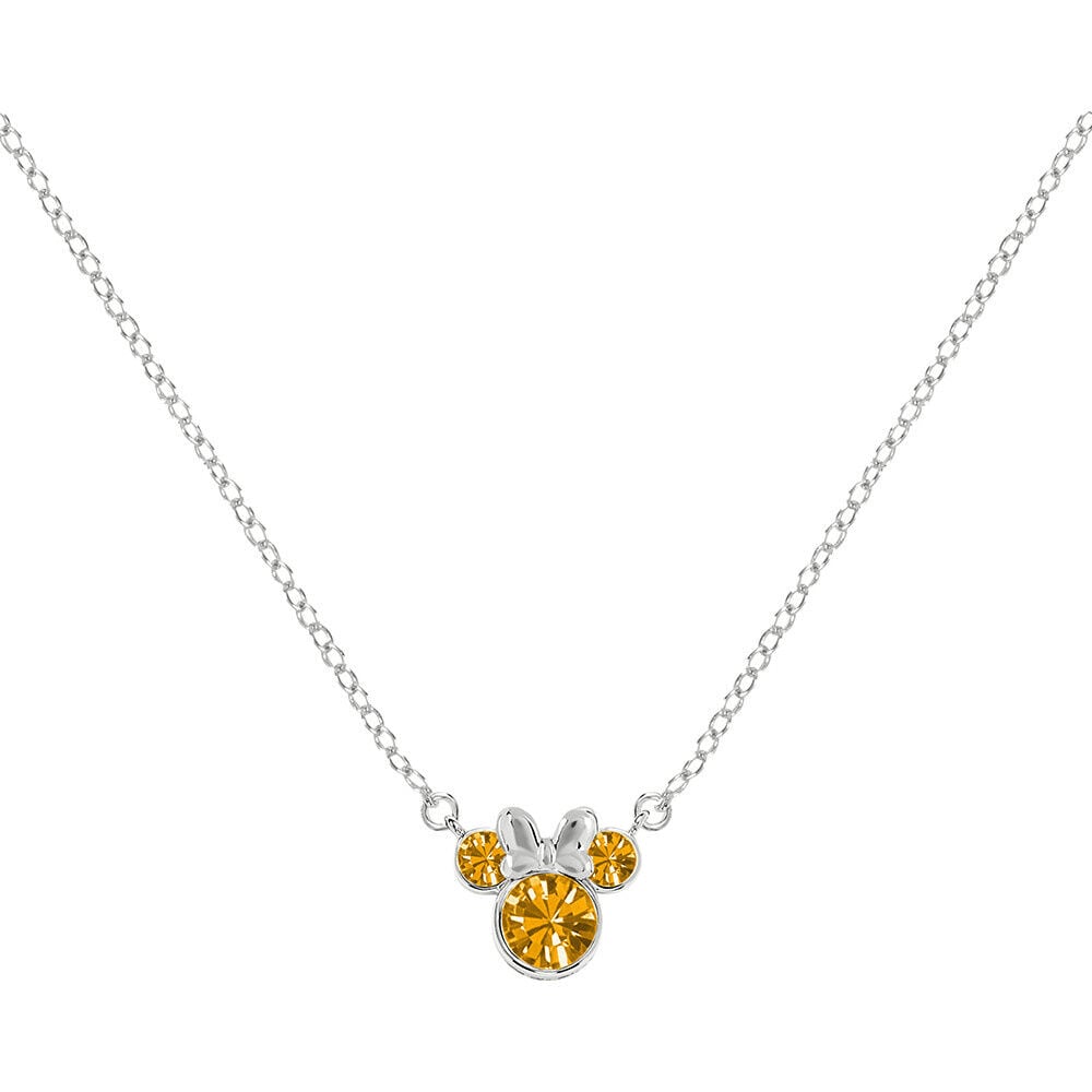 Disney Minnie November sterling silver necklace
