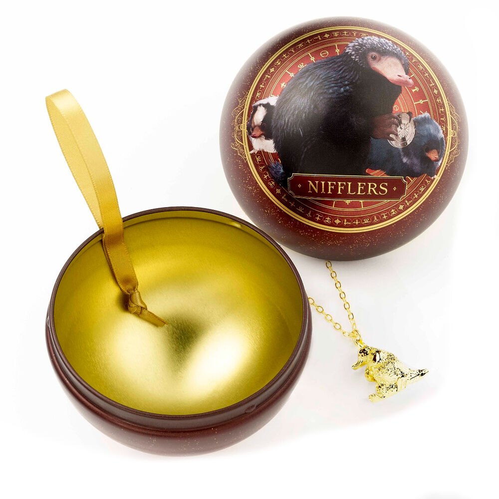 Fantastic Beasts Niffler necklace + Christmas ball