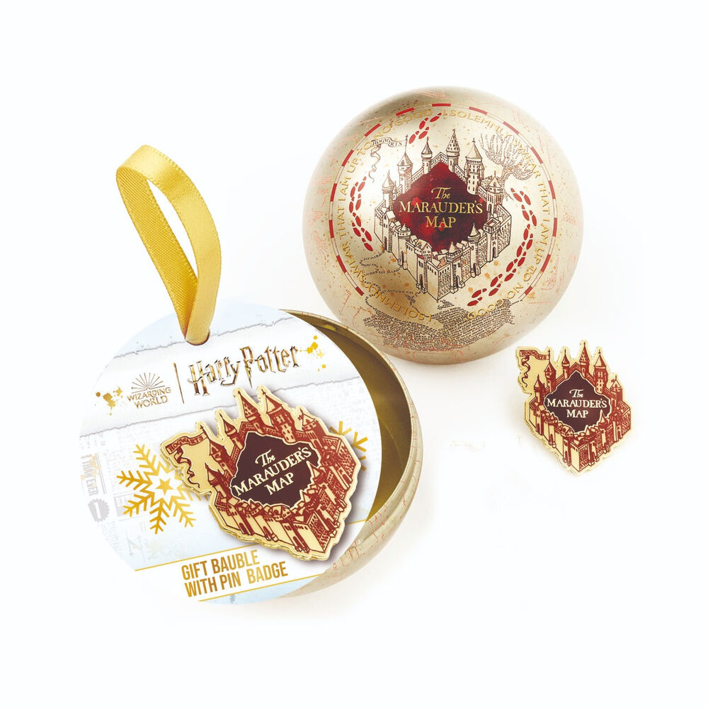 Harry Potter Marauders' Map Pin + Christmas ball