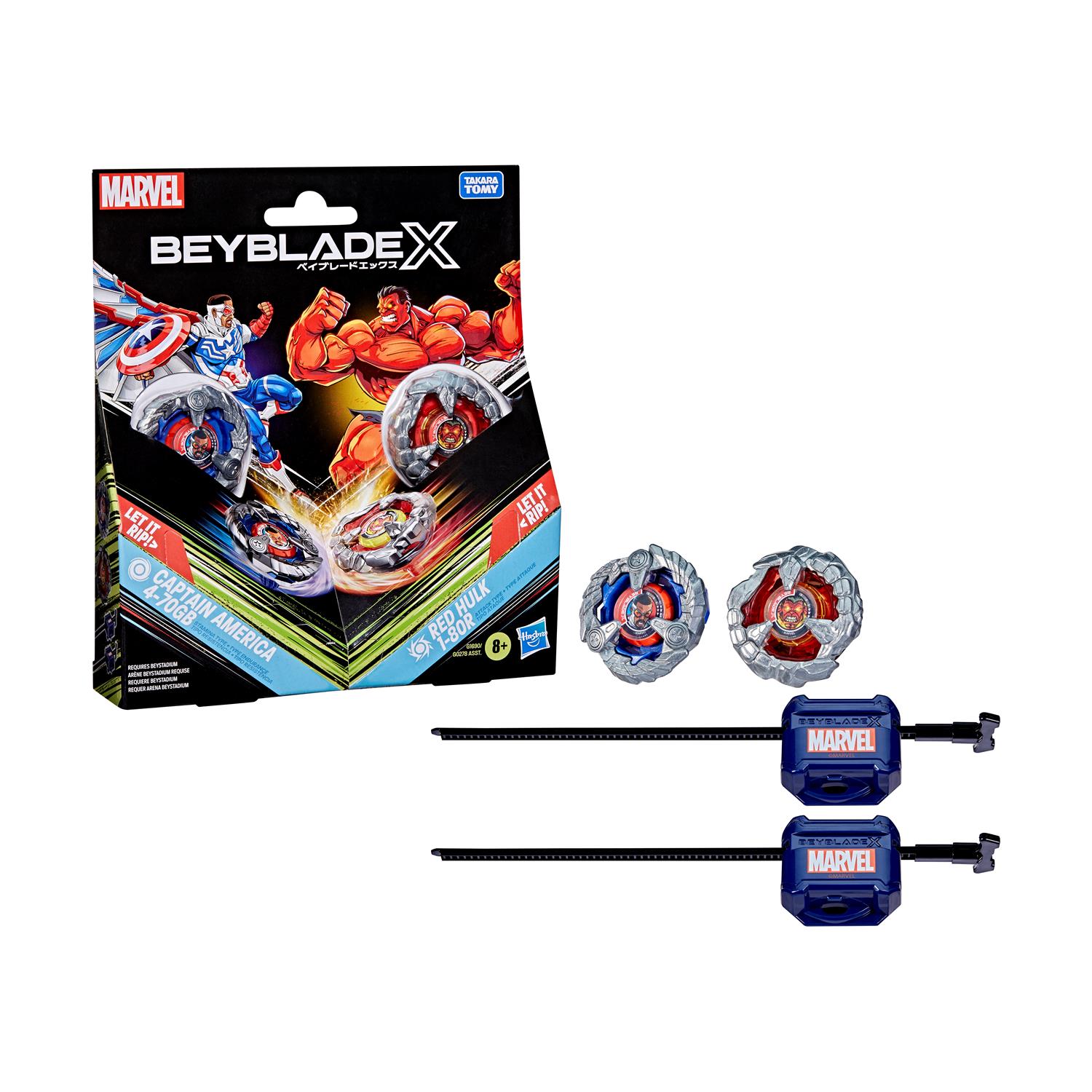 Hasbro BeyBlade: Marvel Collab - Multipack Captain America Red Hulk (G1690)