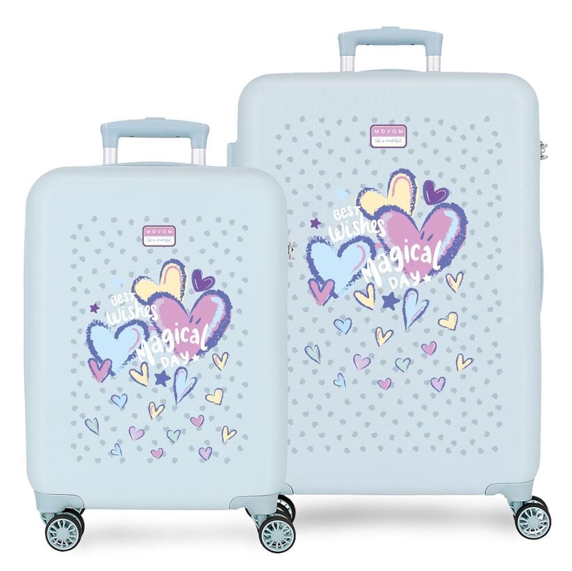 Movom Best Wishes ABS 2-piece trolley suitcase set 55/65cm