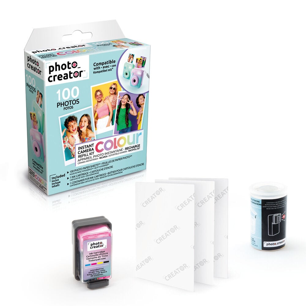 Photo Creator Colour paper instant camera set