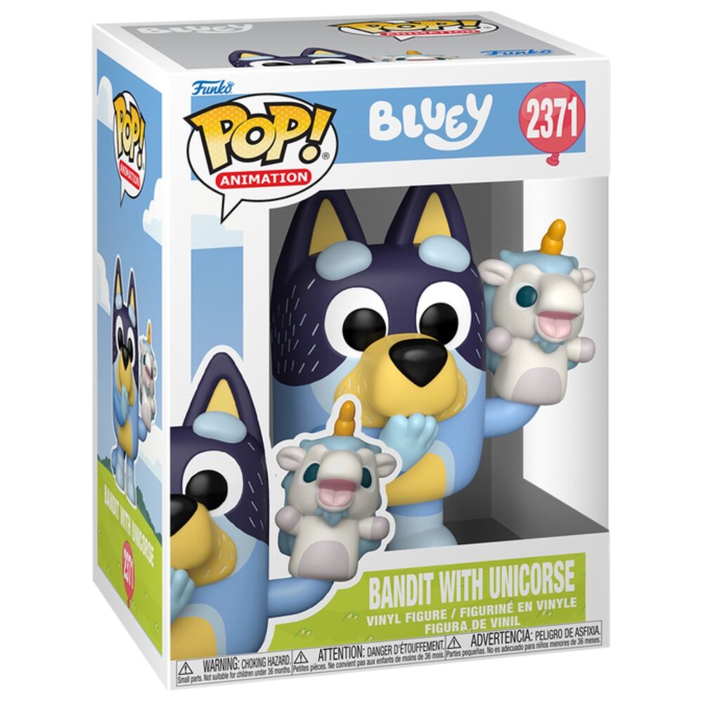 POP figure Bluey Bandit with Unicourse