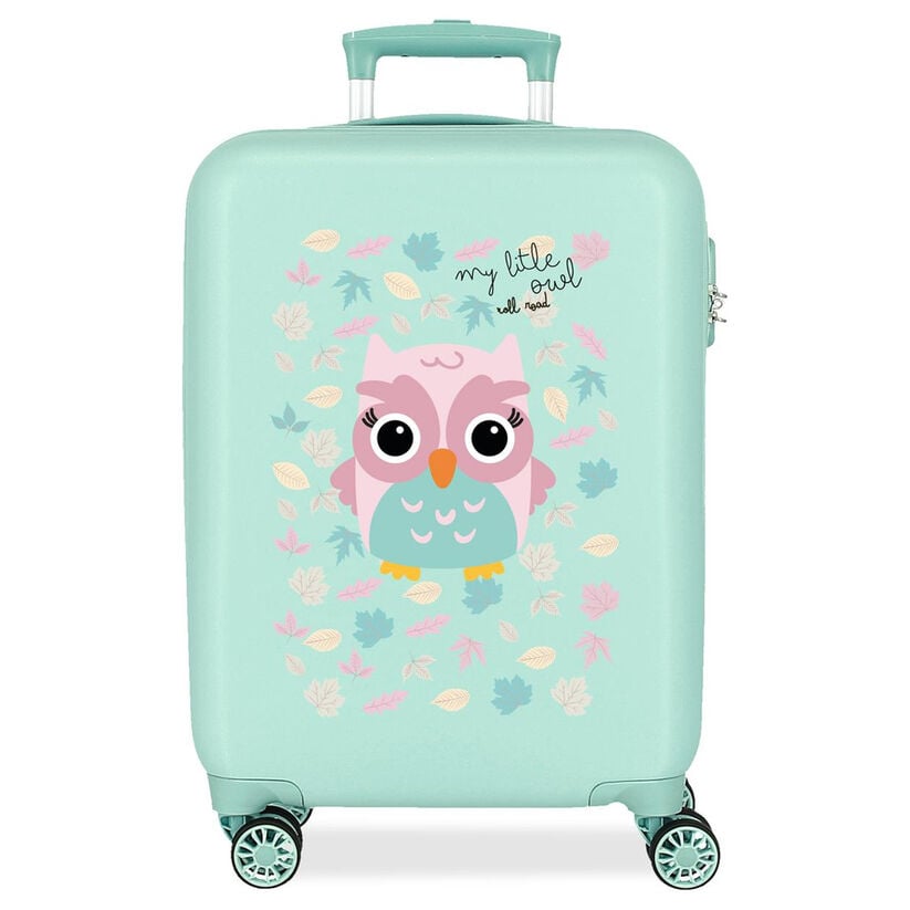 Roll Road Owl Happy Pets ABS trolley suitcase 55cm