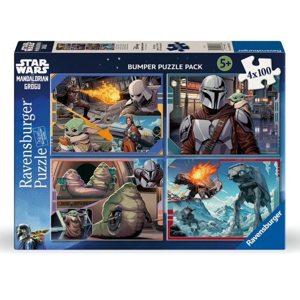 Star Wars The Mandalorian & Grogu puzzle 4x100pcs